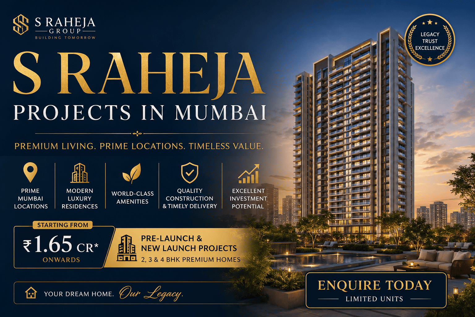 S Raheja Projects in Mumbai