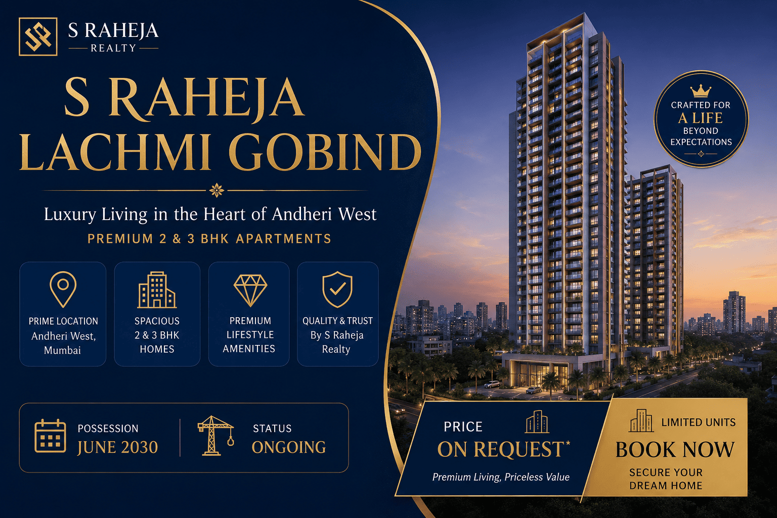 S Raheja Lachmi Gobind - Premium Apartments in Andheri West