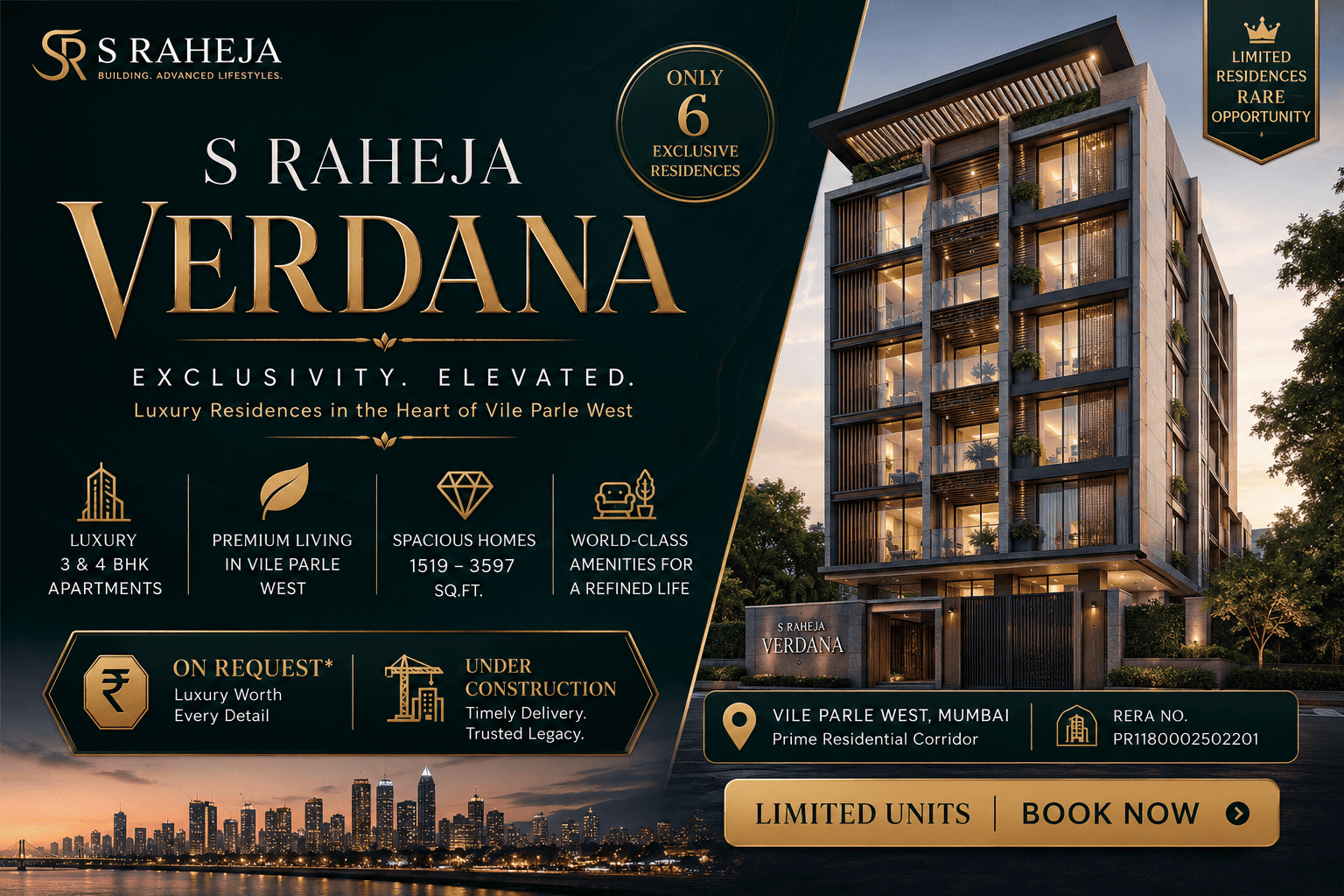 S Raheja Verdana - Premium Apartments in Vile Parle West Mumbai